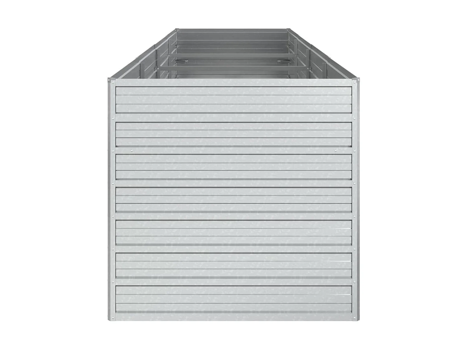 Jardinière 320x80x77 Acier galvanisé Argenté