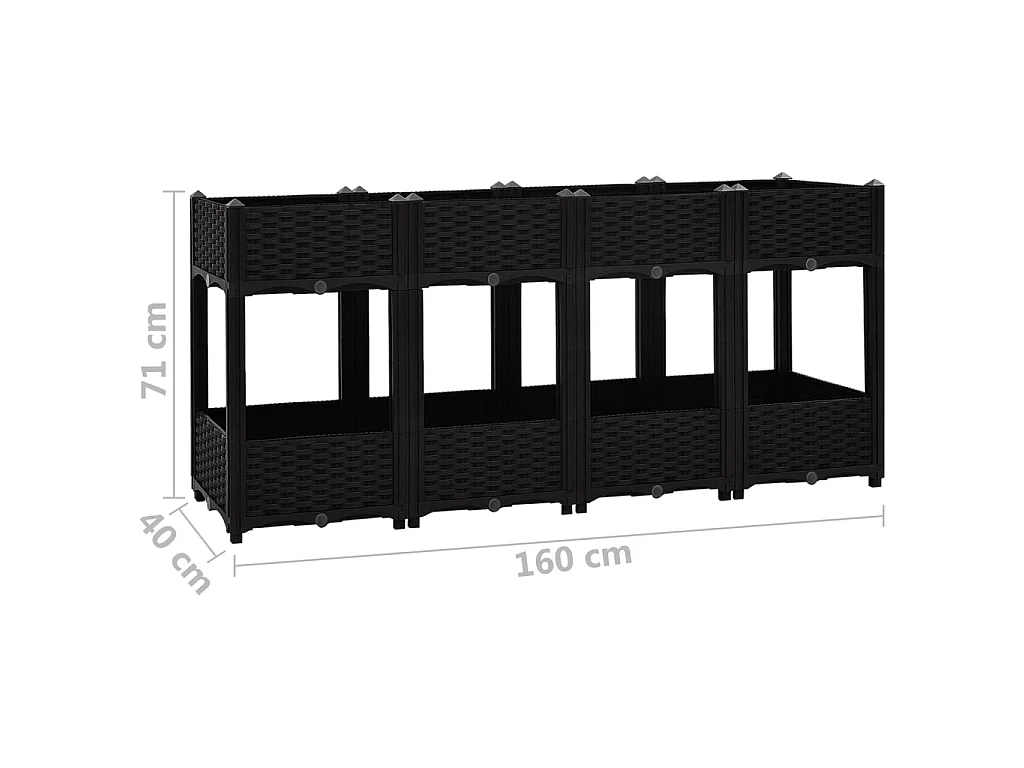 Jardinière 160x40x71 Polypropylène 2