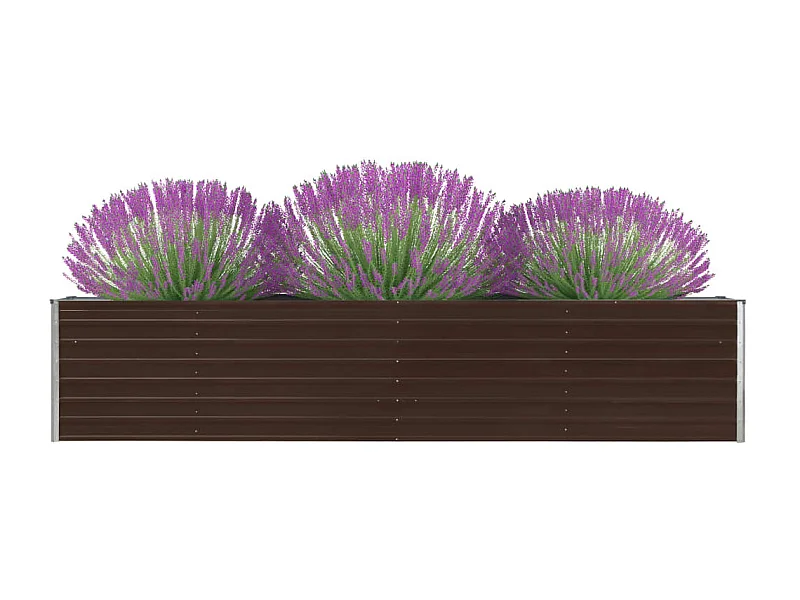 Jardinière Acier galvanisé 320x40x45 Marron