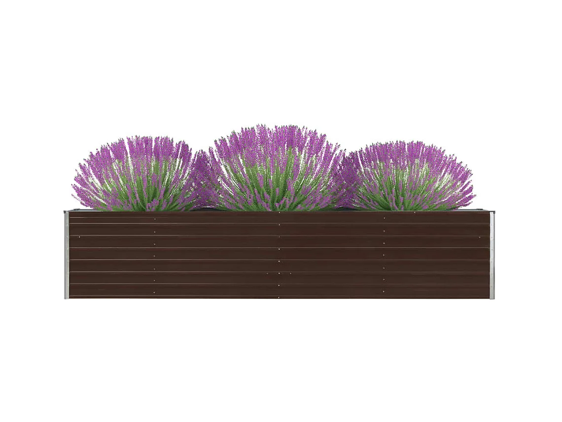 Jardinière Acier galvanisé 320x40x45 Marron
