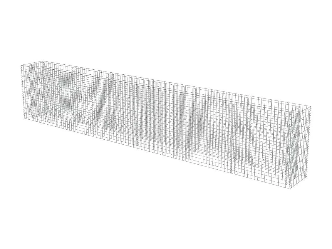 Jardinière à gabion Acier galvanisé 540x50x100