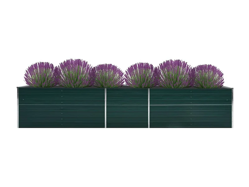 Jardinière Acier galvanisé 400x80x77 Vert