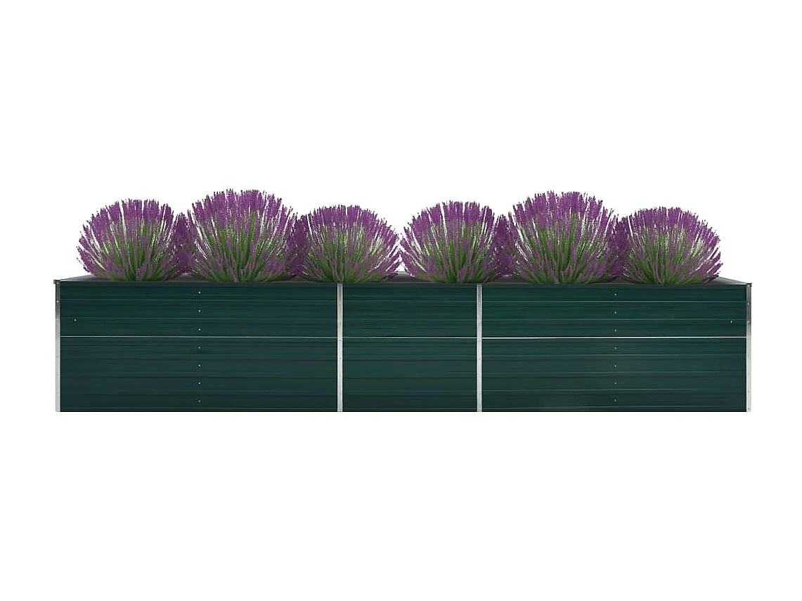 Jardinière Acier galvanisé 400x80x77 Vert