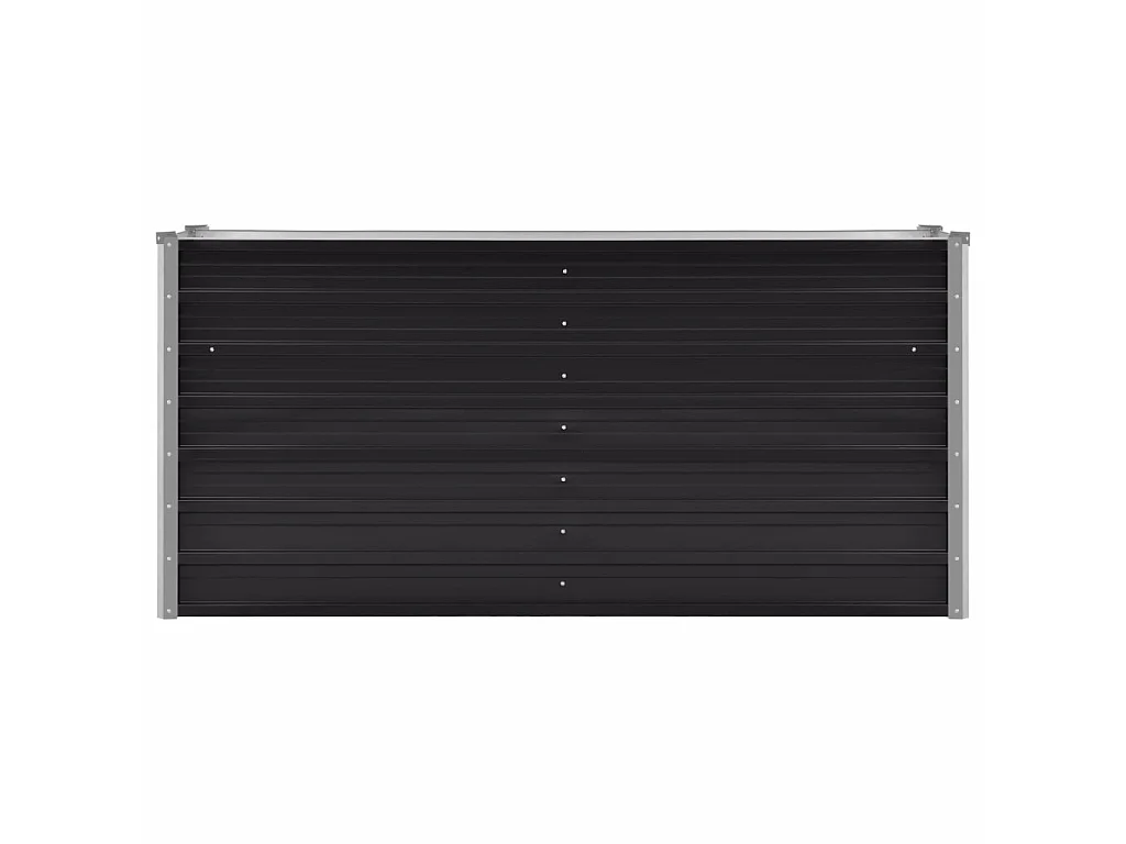 Jardinière Anthracite 160x40x77 Acier galvanisé