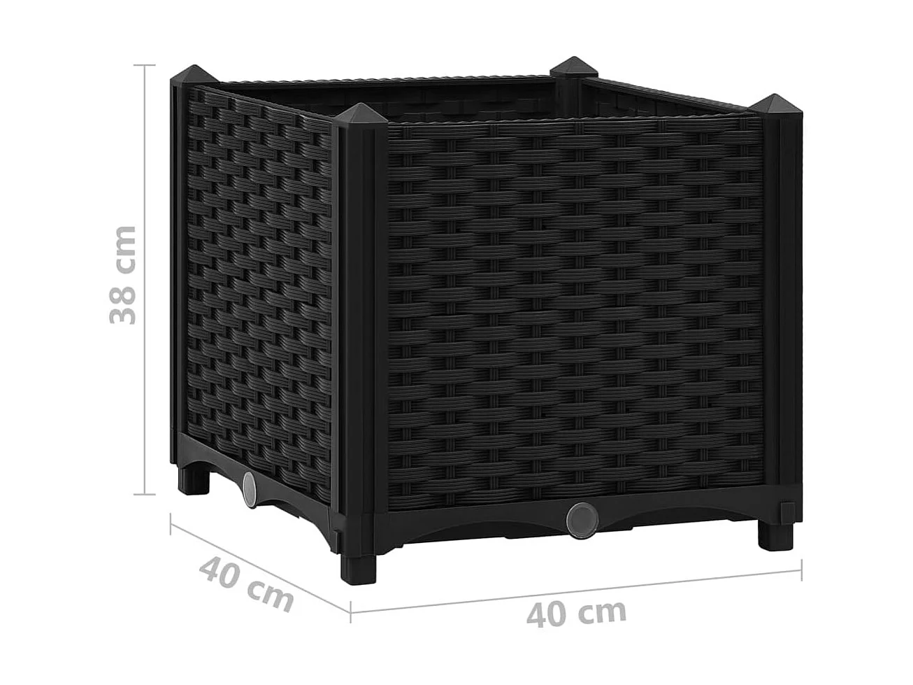 Jardinière 40x40x38 Polypropylène