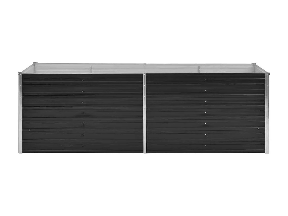 Jardinière Anthracite 240x80x77 Acier galvanisé