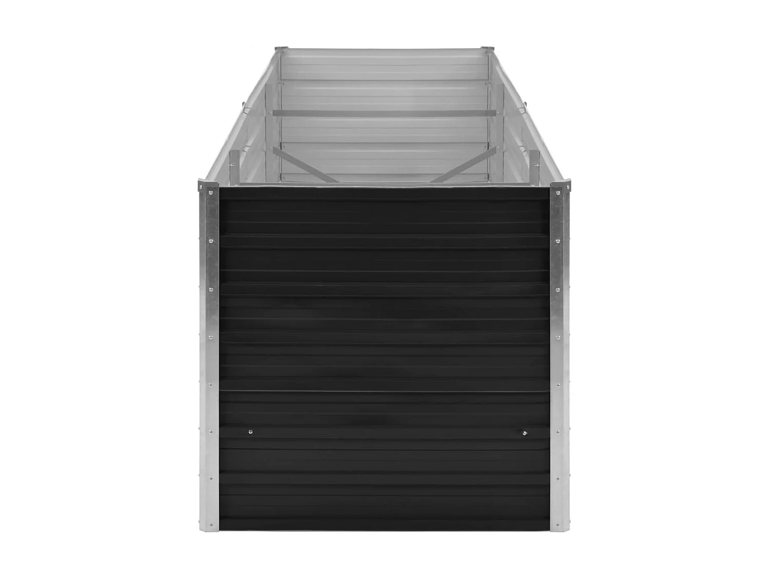 Jardinière Anthracite 240x80x77 Acier galvanisé