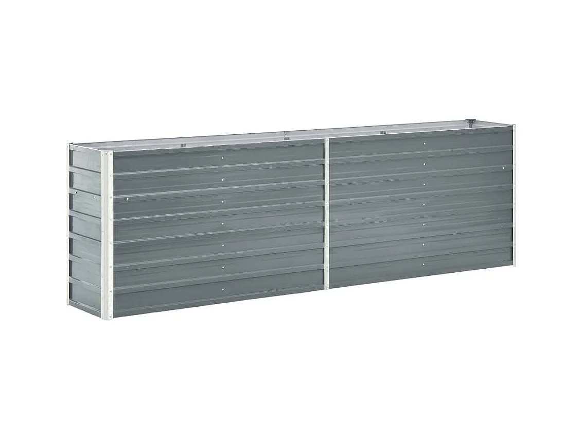 Jardinière Acier galvanisé 240x40x77 Gris