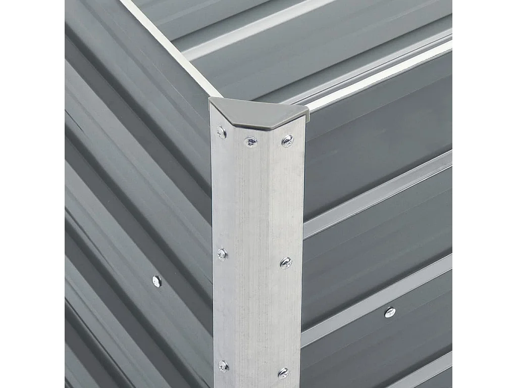 Jardinière Acier galvanisé 240x40x77 Gris