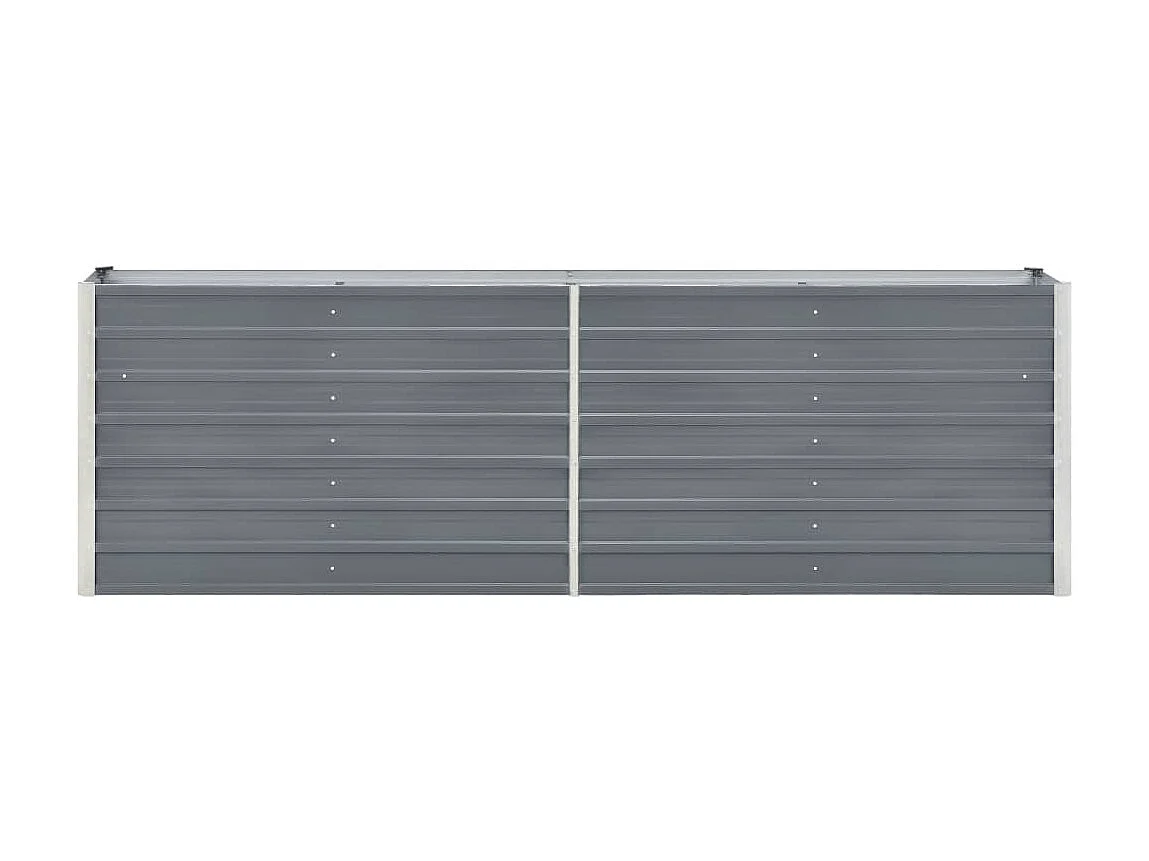 Jardinière Acier galvanisé 240x40x77 Gris