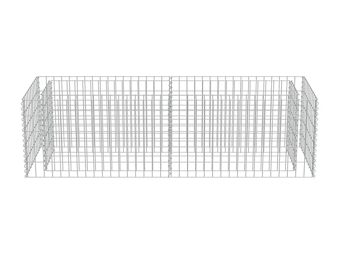 Jardinière à gabion Acier galvanisé 180x50x50