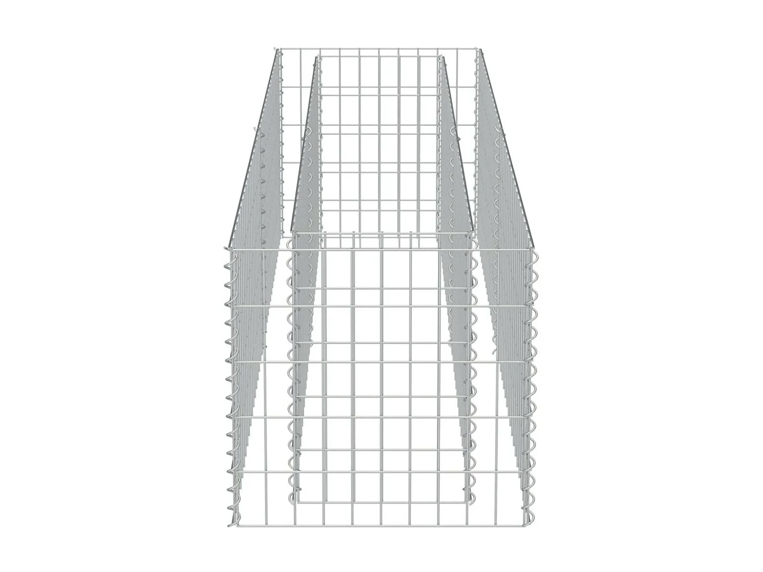 Jardinière à gabion Acier galvanisé 180x50x50