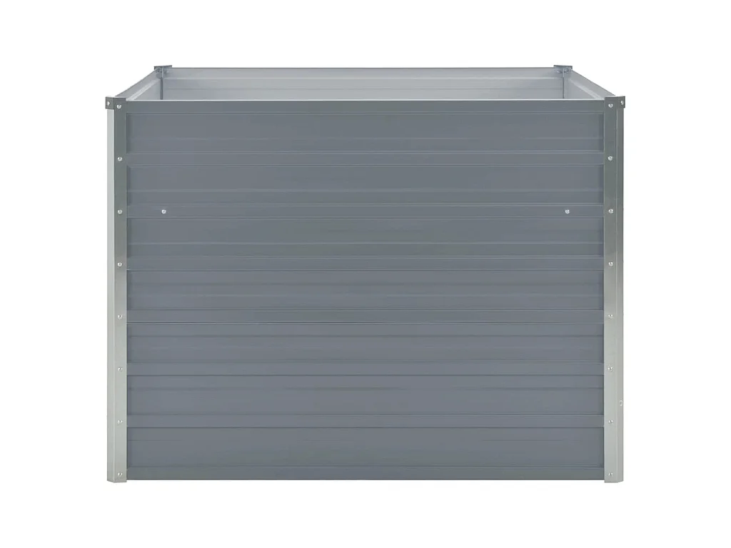 Jardinière 100 x 100x77 Gris Acier galvanisé