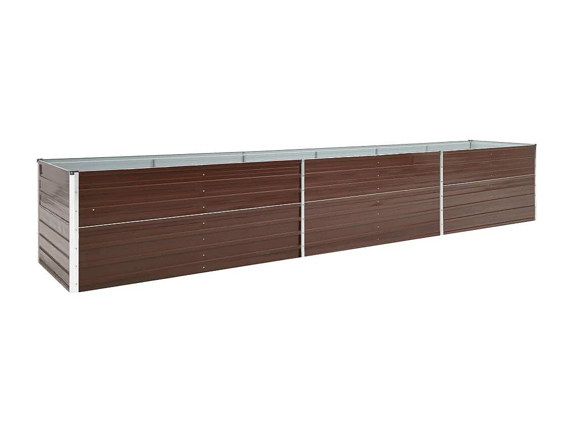 Jardinière Acier galvanisé 480x80x45 Marron
