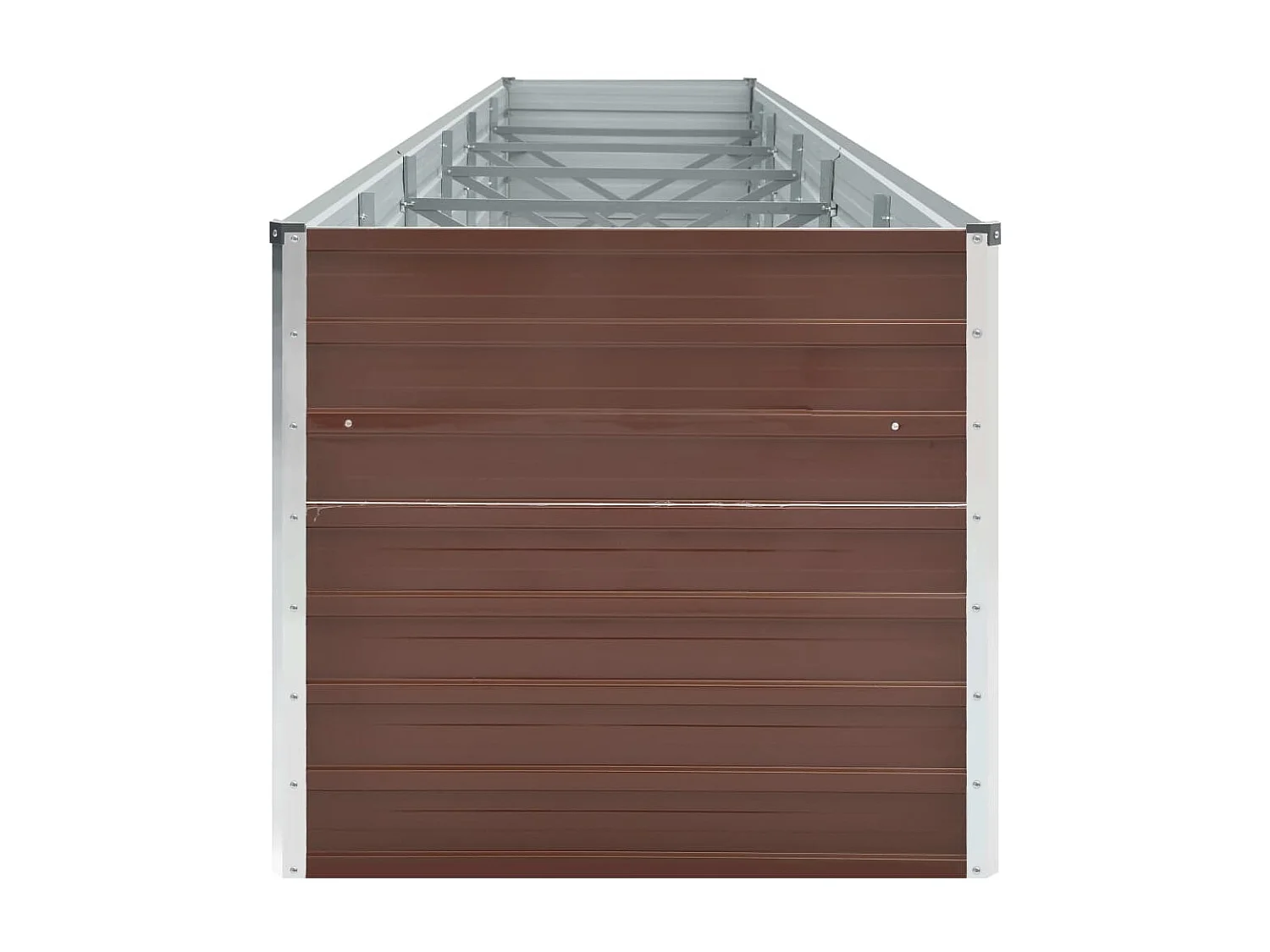 Jardinière Acier galvanisé 480x80x45 Marron