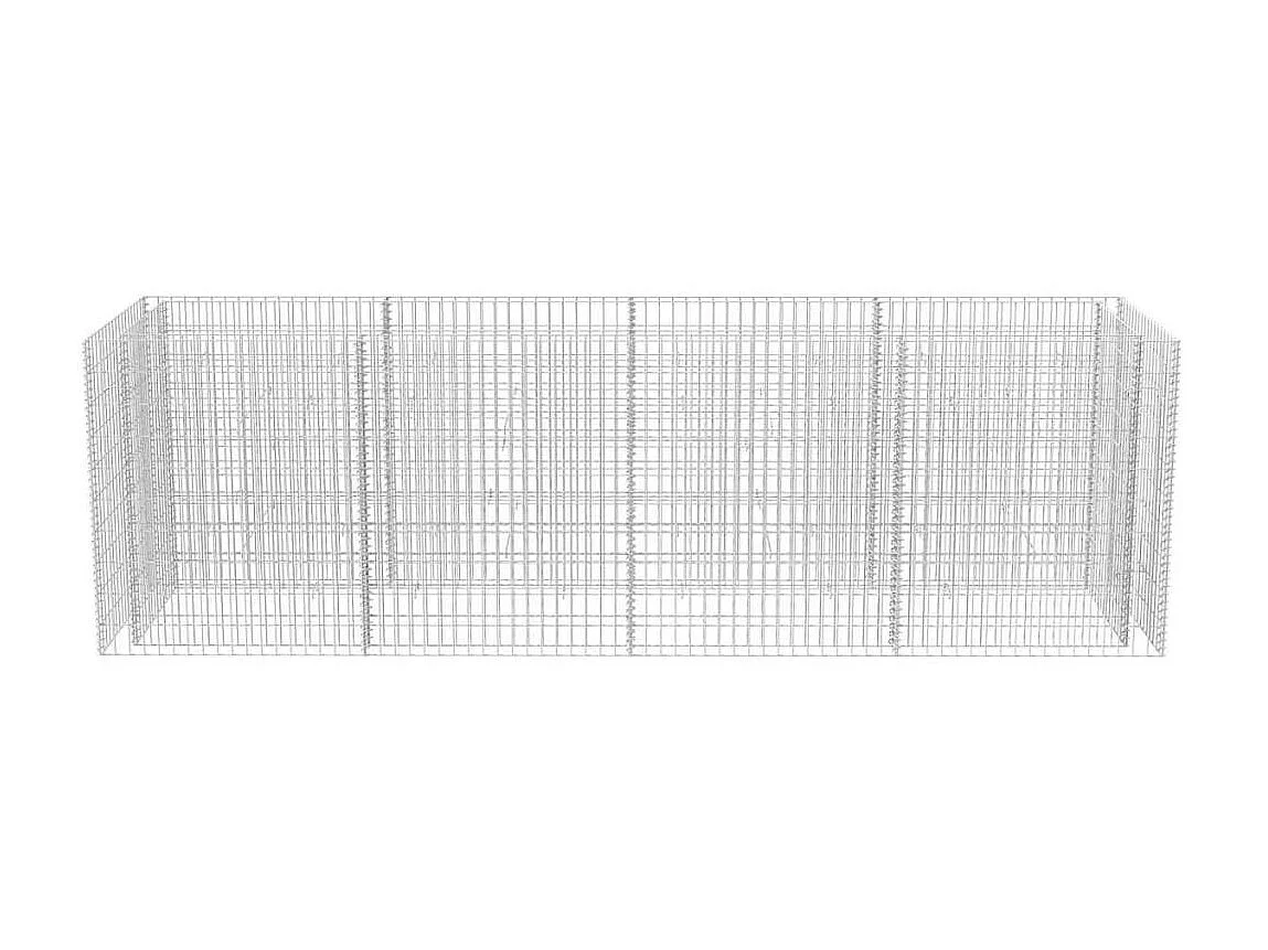 Jardinière à gabion Acier 360x90x100