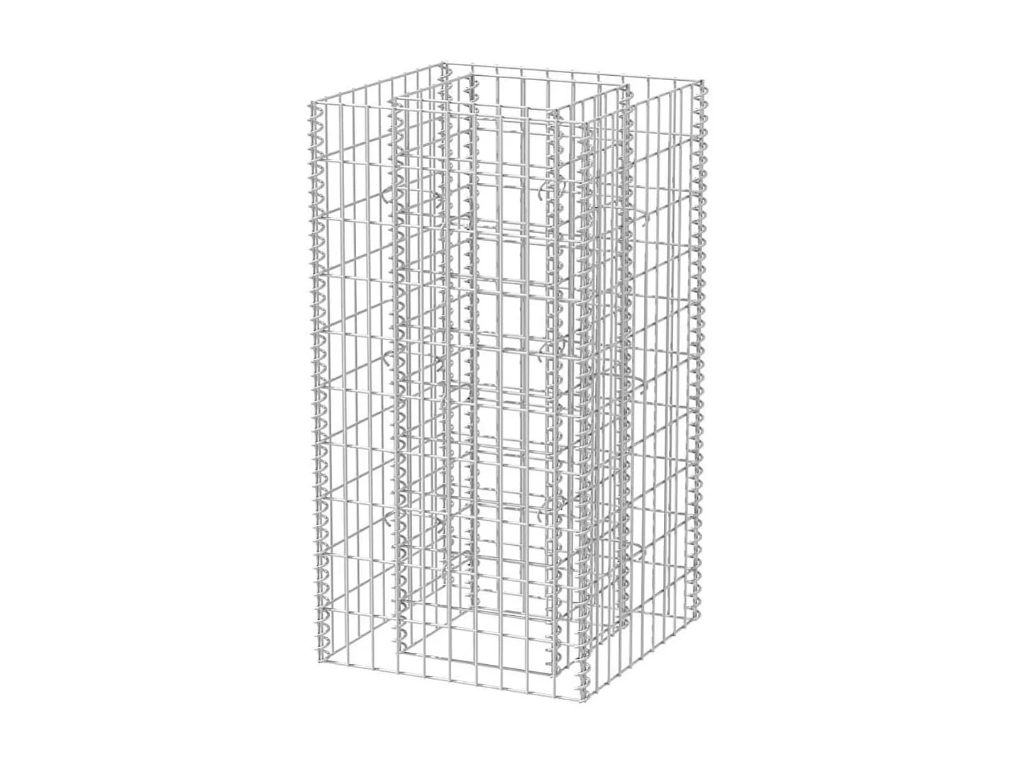 Jardinière à gabion Acier 50x50x100