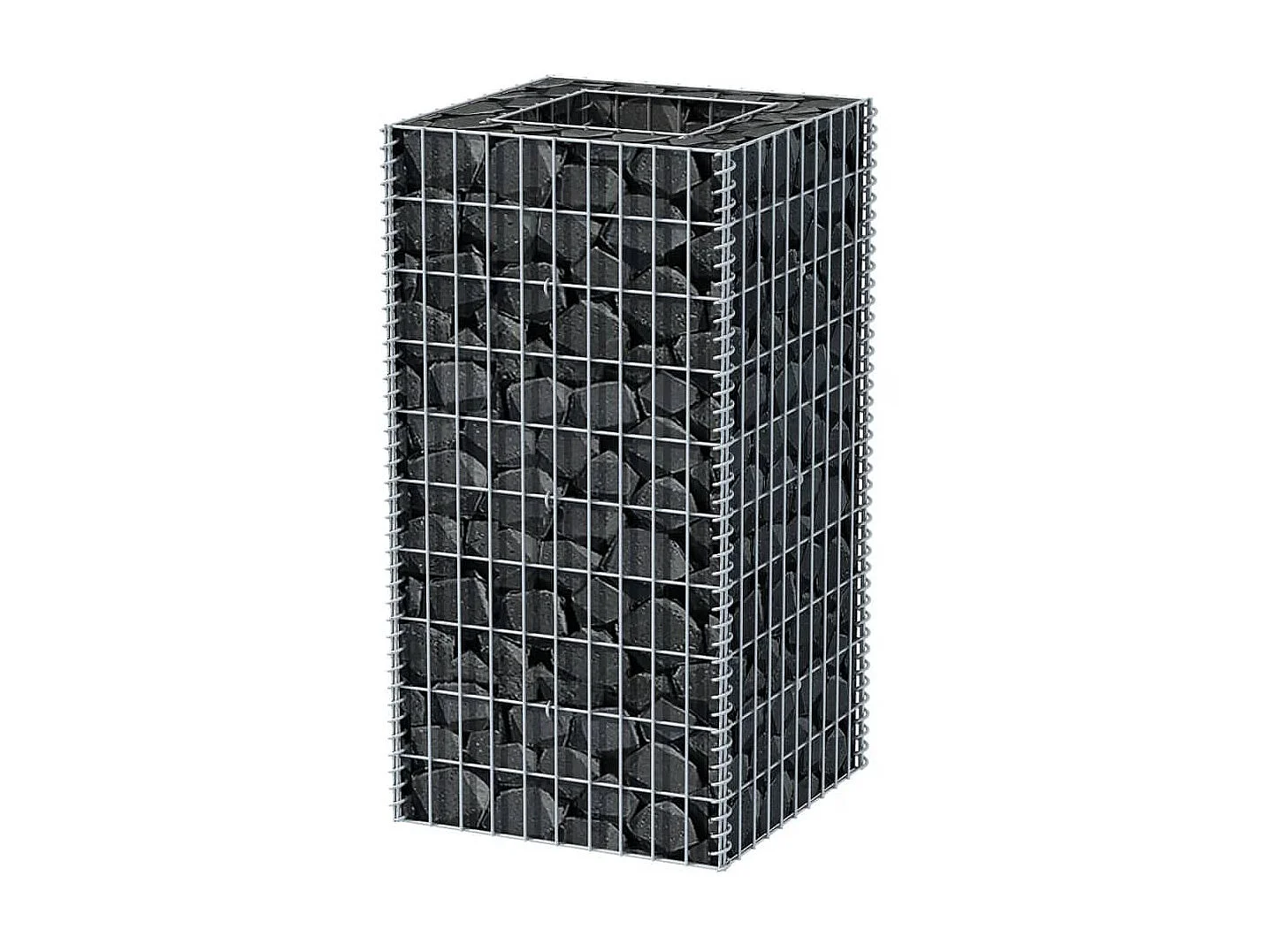 Jardinière à gabion Acier 50x50x100