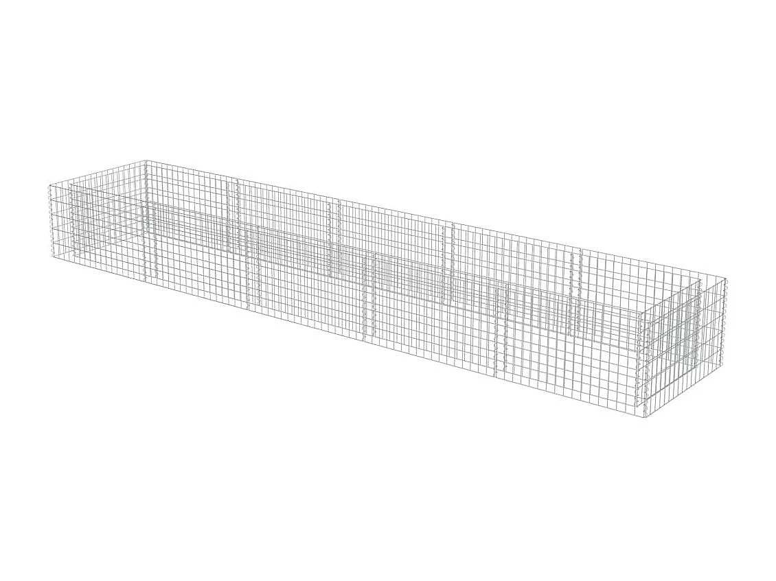 Jardinière à gabion Acier galvanisé 450x90x50