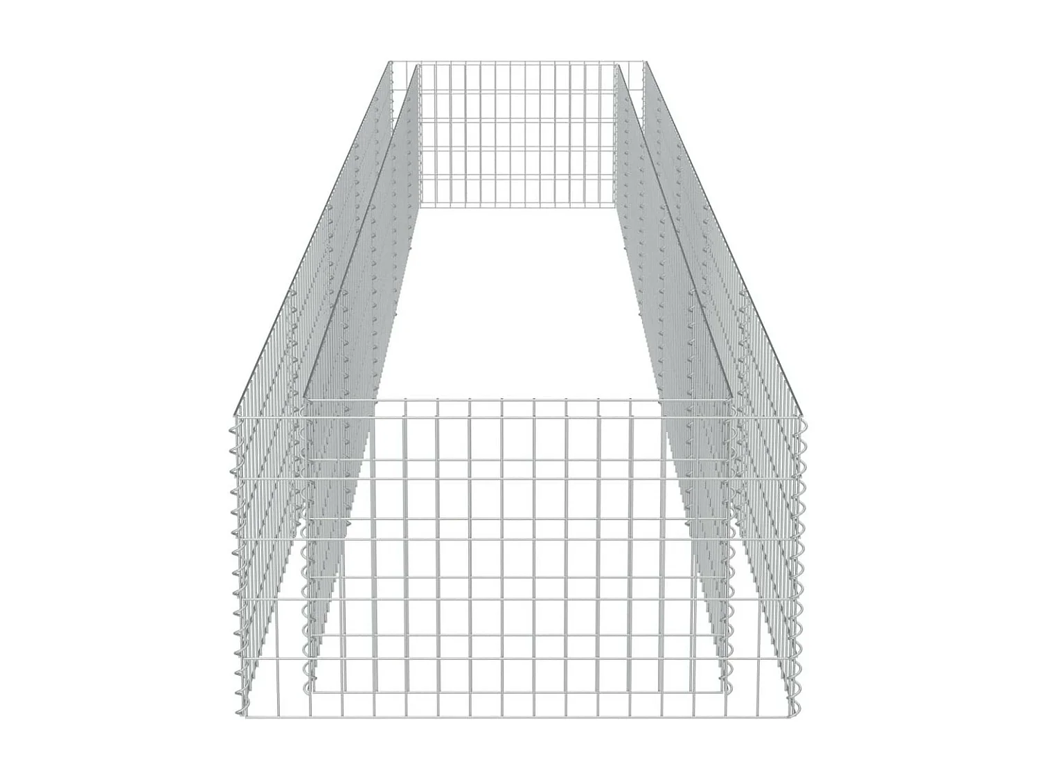 Jardinière à gabion Acier galvanisé 450x90x50