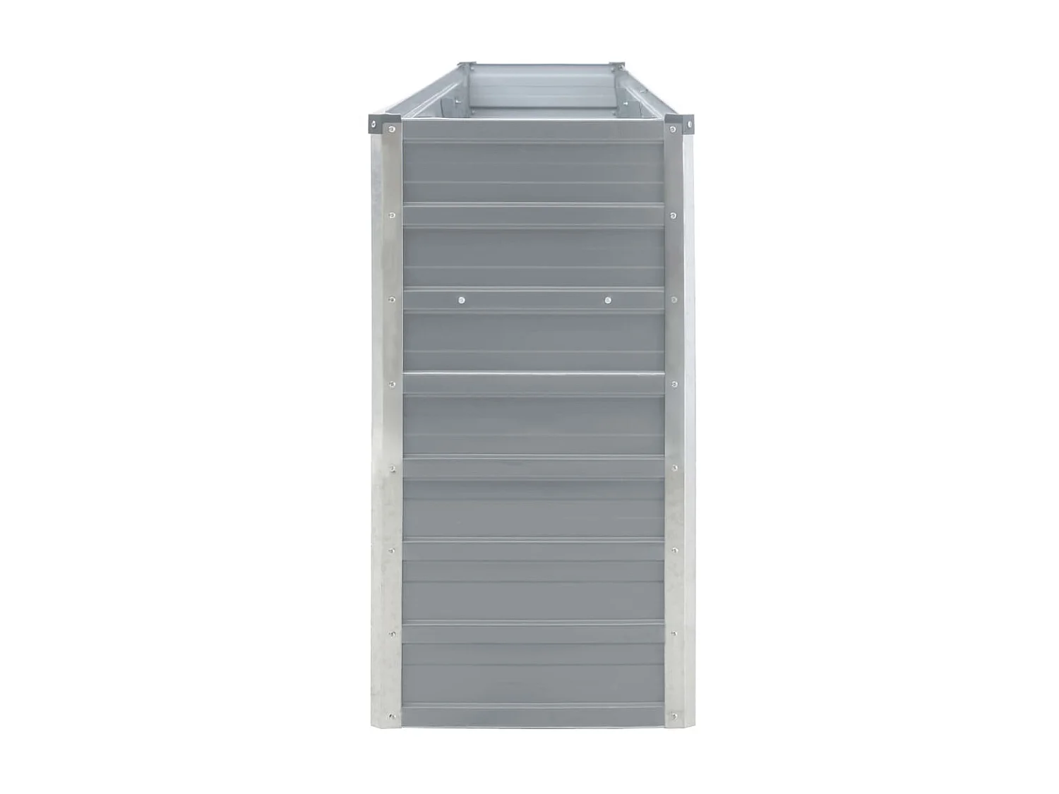 Jardinière 320x40x77 Acier galvanisé Gris