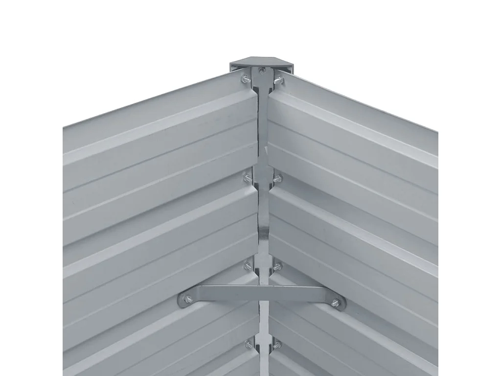 Jardinière Acier galvanisé 100x40x77 Gris