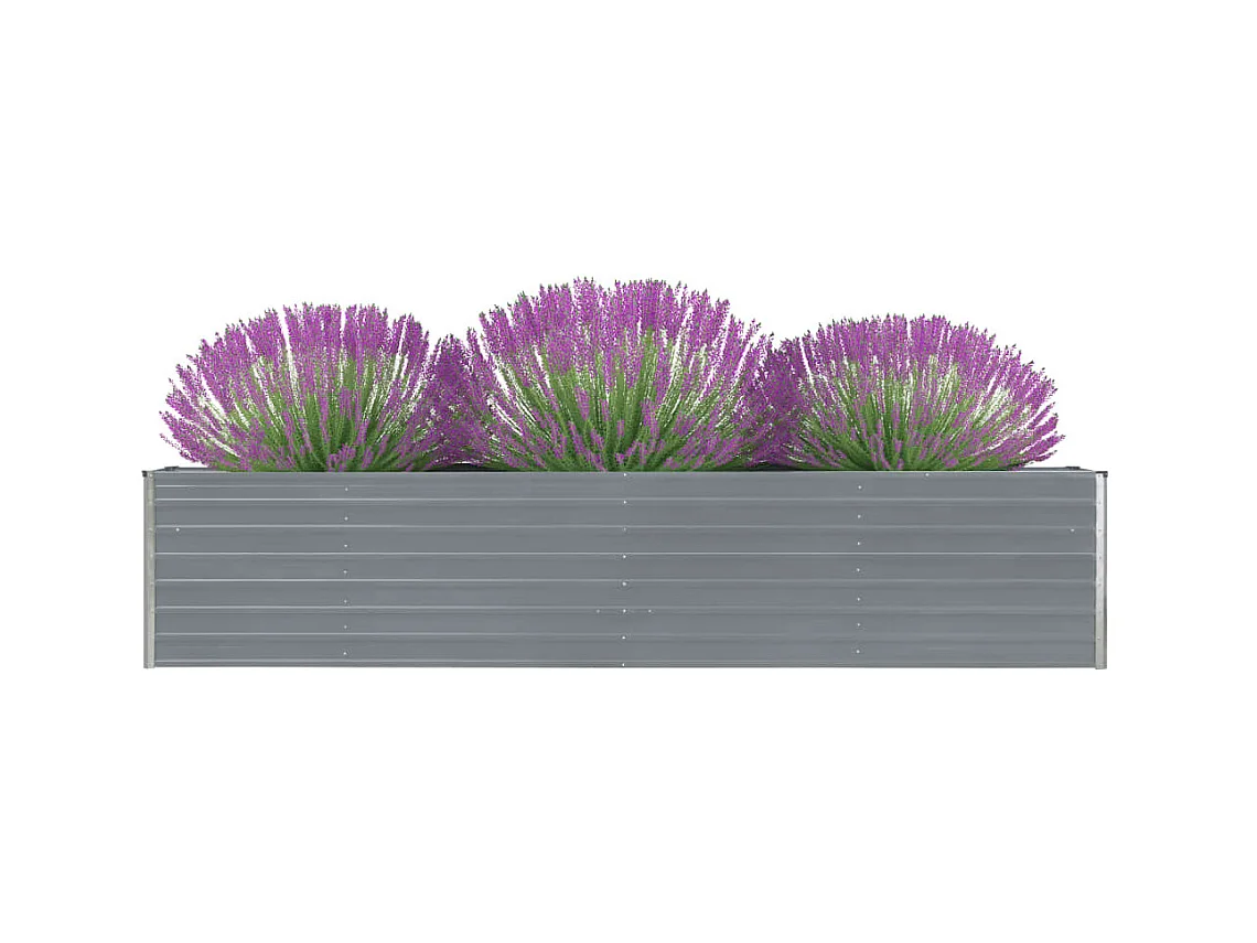 Jardinière Acier galvanisé 320x40x45 Gris