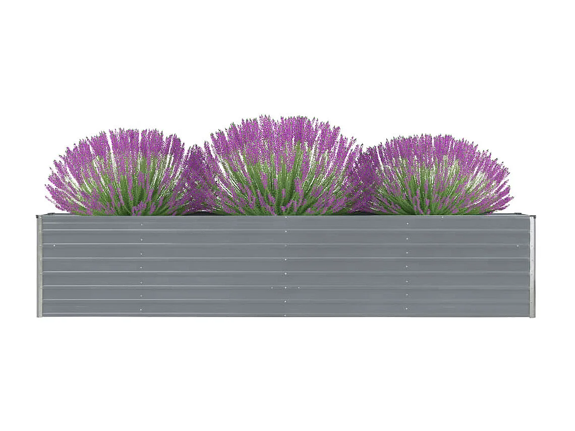 Jardinière Acier galvanisé 320x40x45 Gris