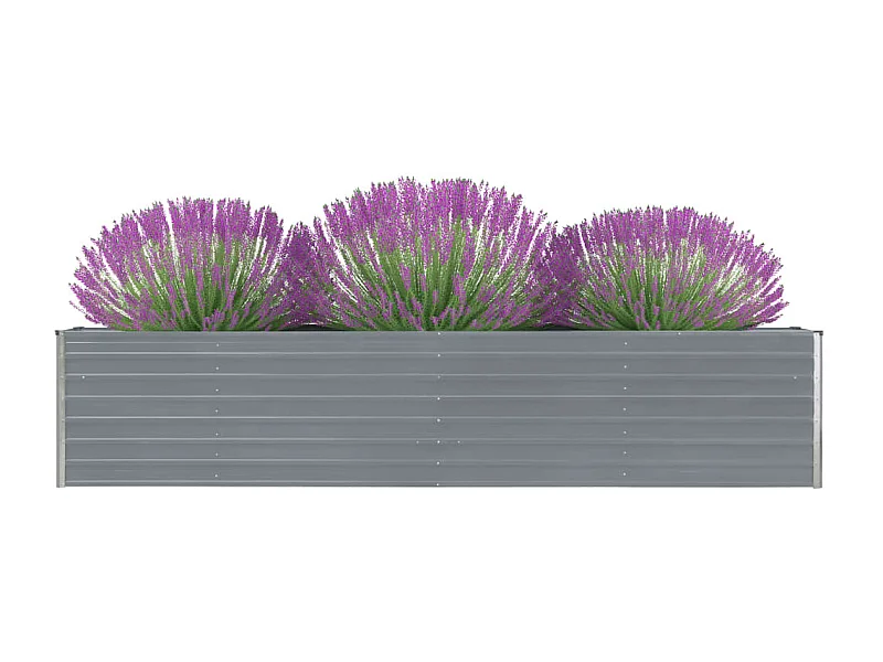 Jardinière Acier galvanisé 320x40x45 Gris