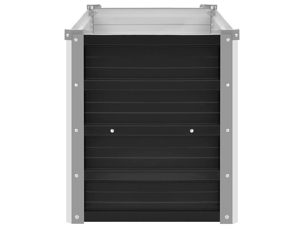 Jardinière Anthracite 100x40x45 Acier galvanisé