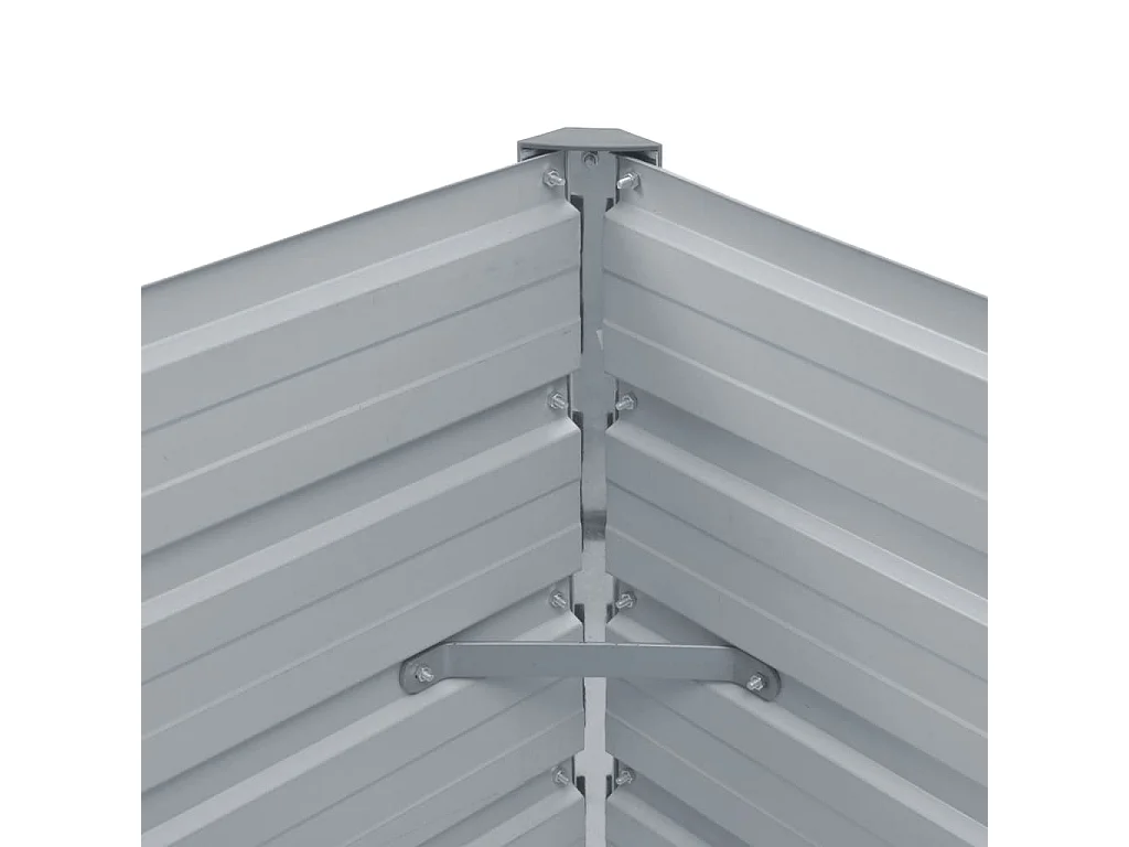 Jardinière Acier galvanisé 129x129x77 Gris