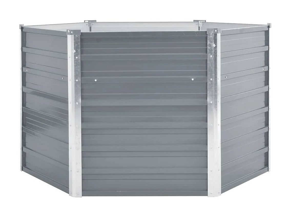 Jardinière Acier galvanisé 129x129x77 Gris