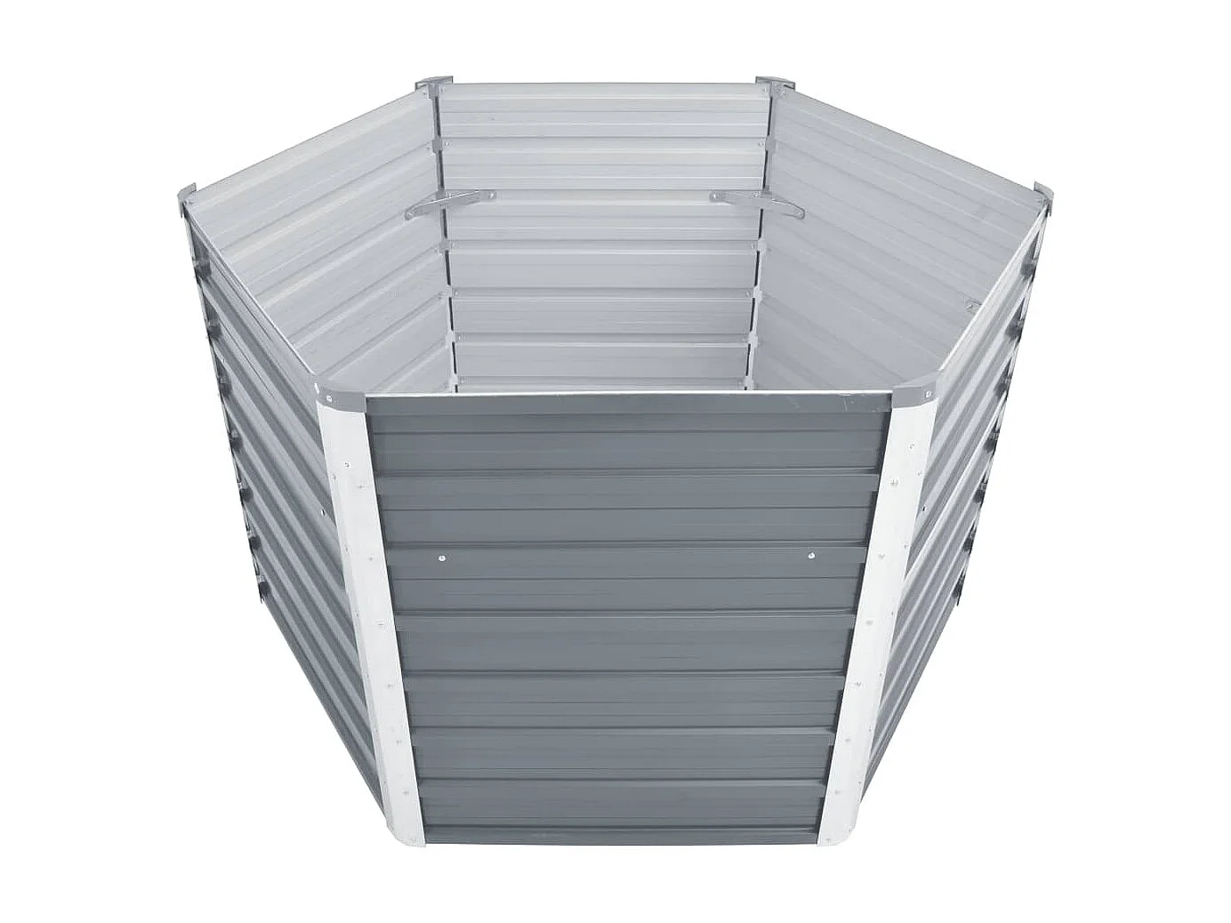 Jardinière Acier galvanisé 129x129x77 Gris