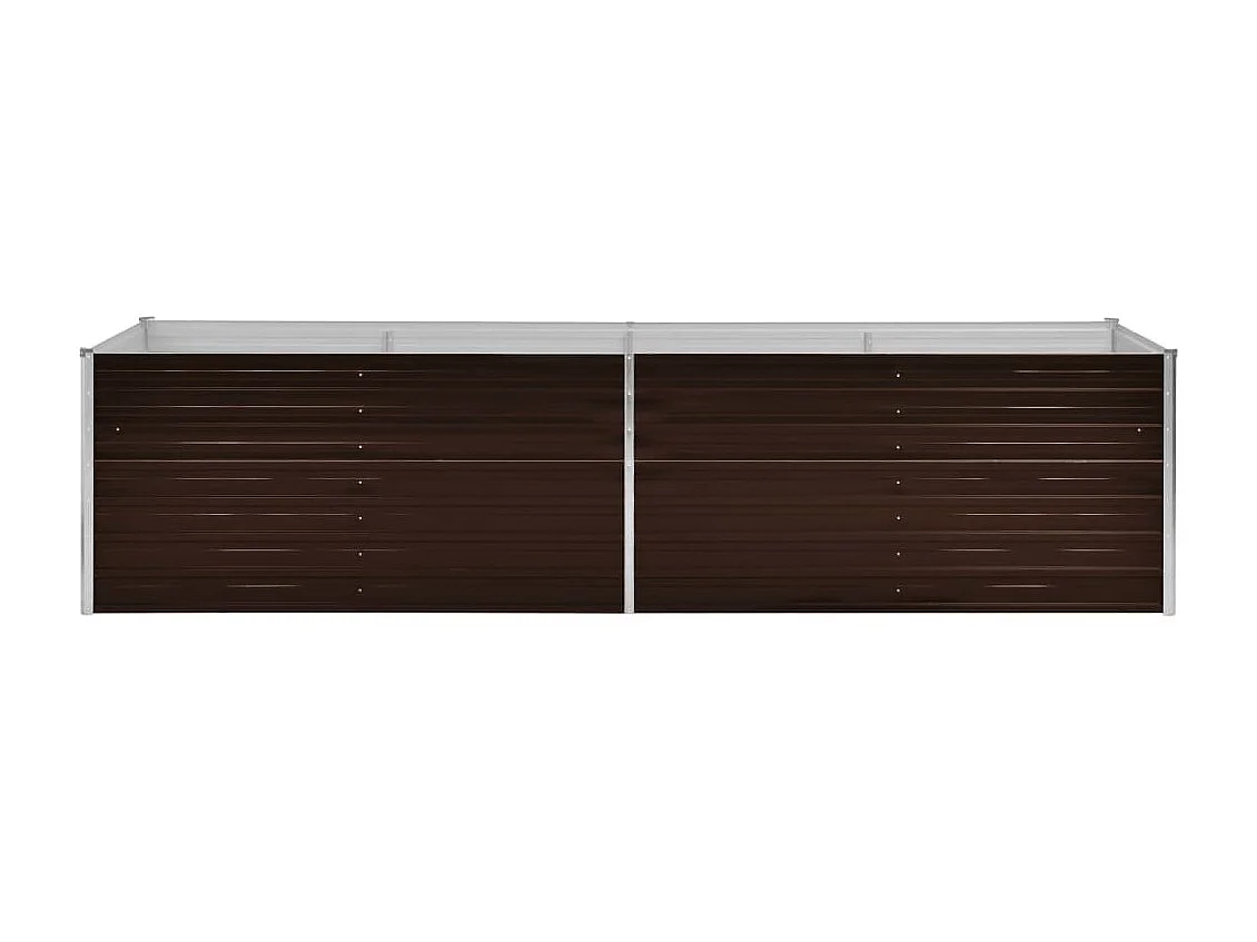 Jardinière Marron 320x80x77 Acier galvanisé