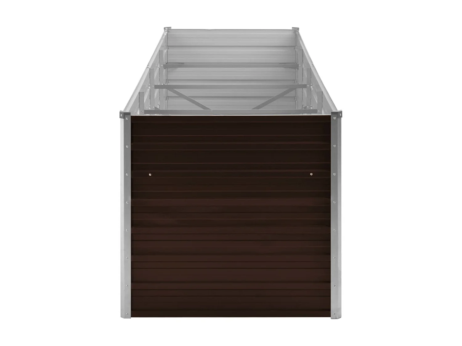 Jardinière Marron 320x80x77 Acier galvanisé