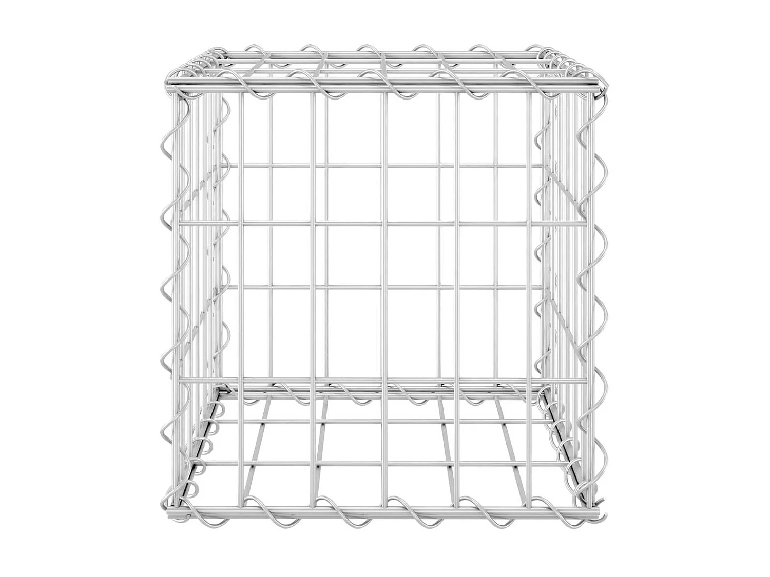 Jardinière cube à gabion Fil d'acier 30x30x30