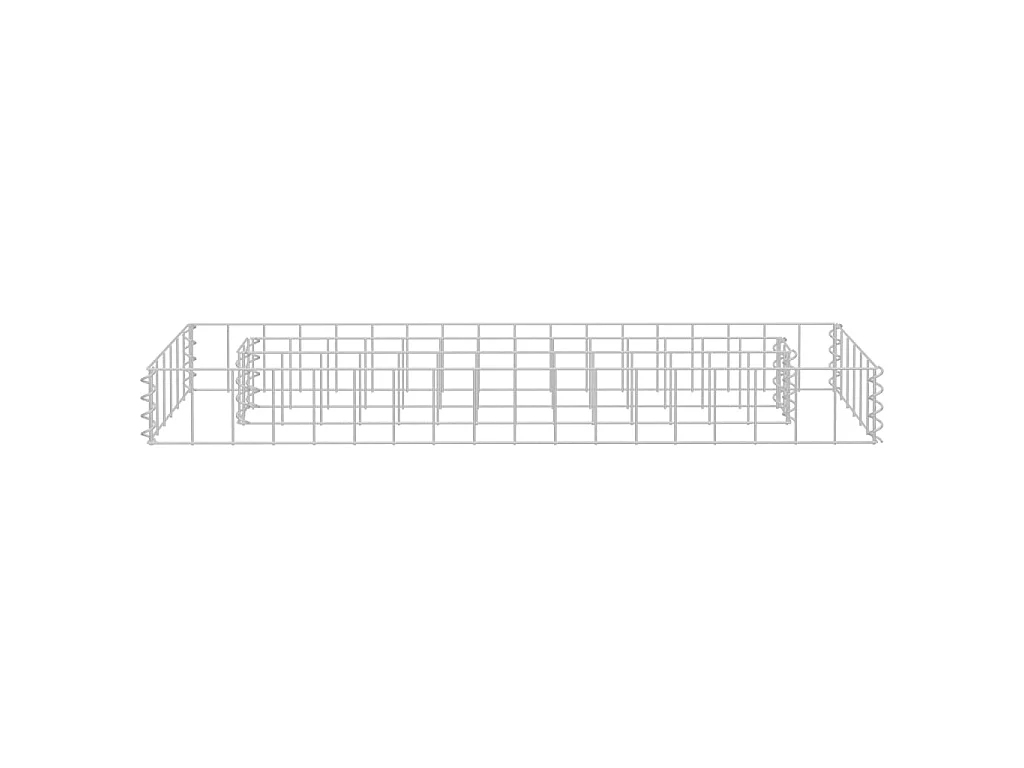 Jardinière à gabion Acier galvanisé 90x30x10