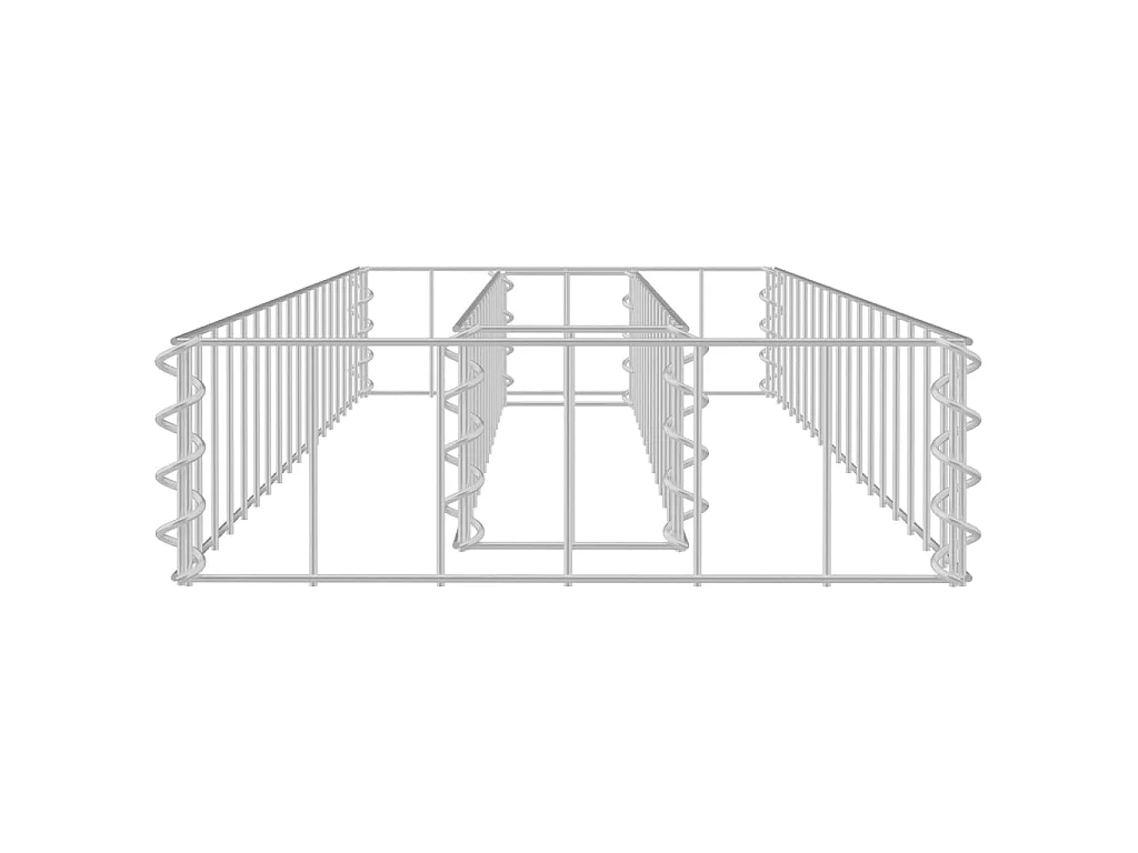 Jardinière à gabion Acier galvanisé 90x30x10