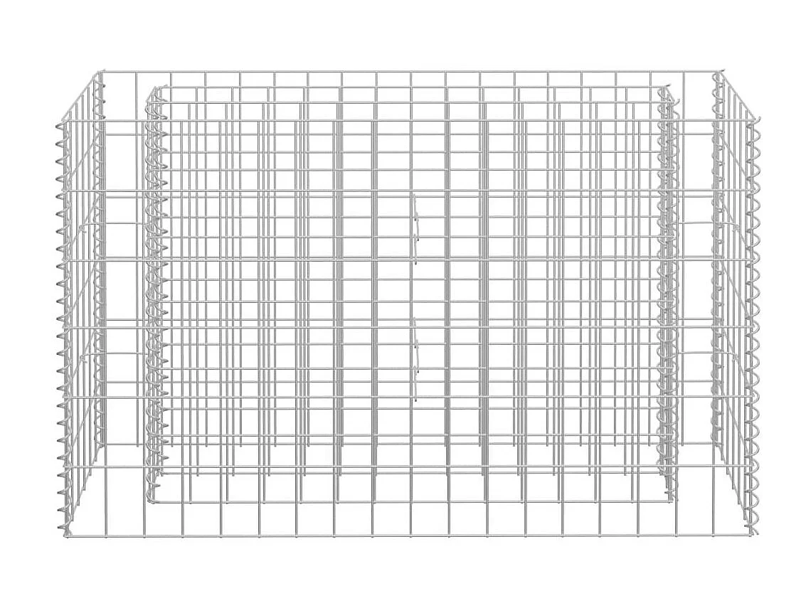 Jardinière à gabion Acier galvanisé 90x30x60