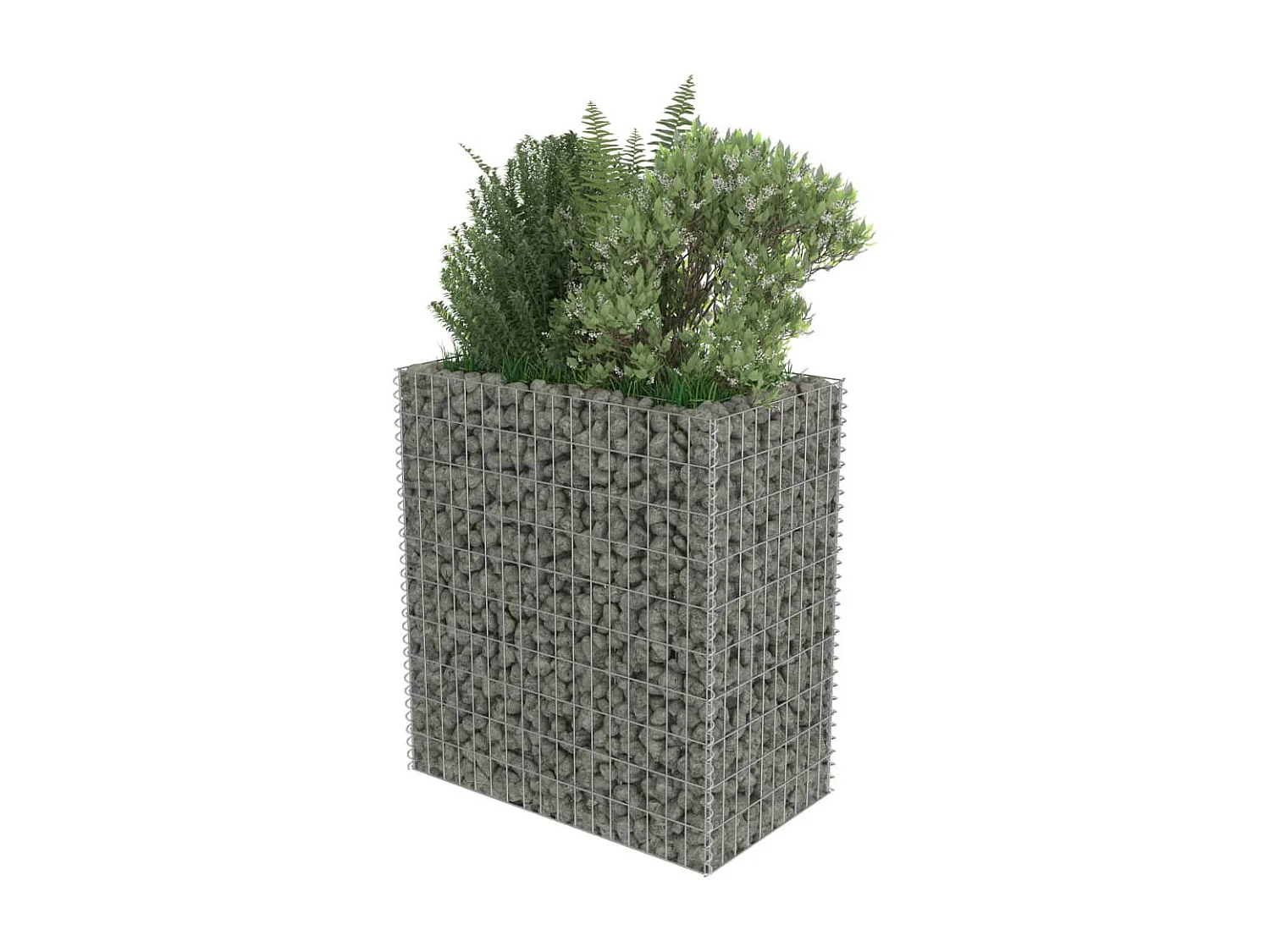 Jardinière à gabion Acier galvanisé 90x50x100