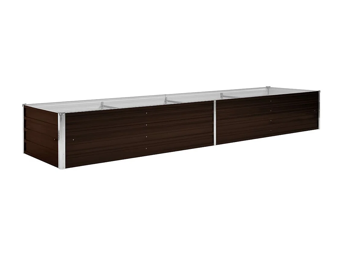 Jardinière Marron 320x80x45 Acier galvanisé