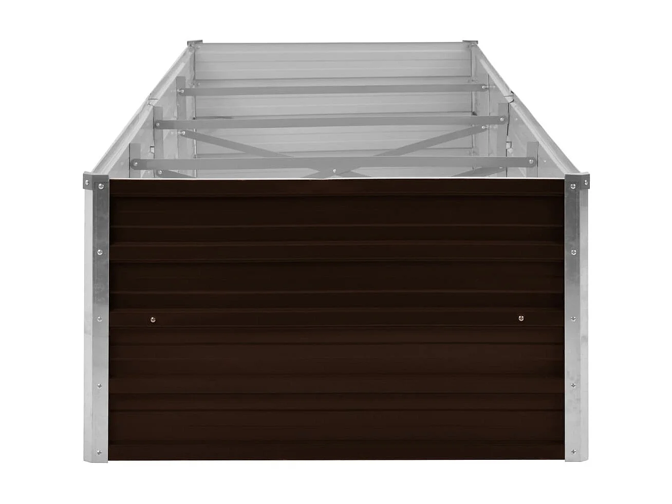 Jardinière Marron 320x80x45 Acier galvanisé