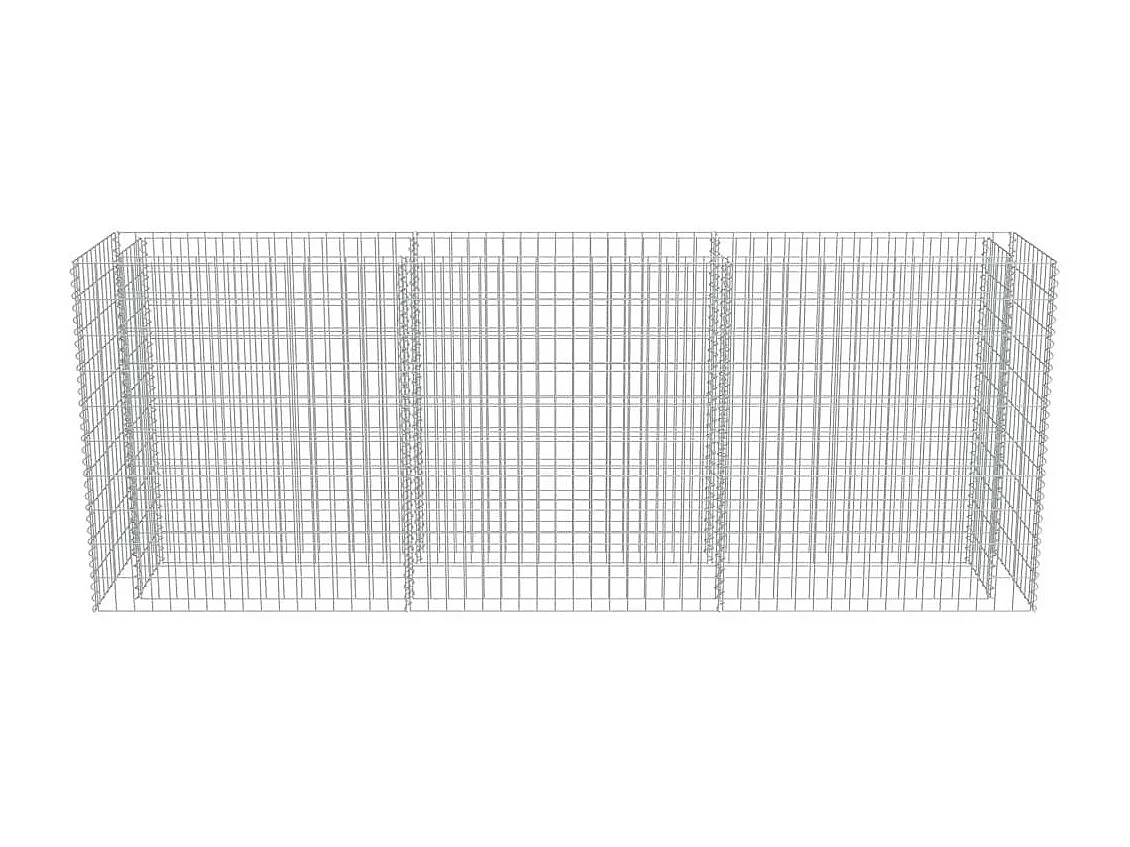 Jardinière à gabion Acier galvanisé 270x50x100