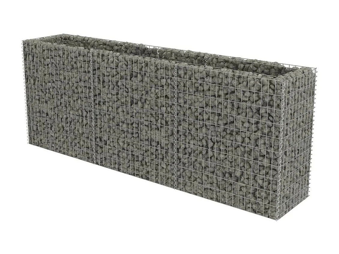 Jardinière à gabion Acier galvanisé 270x50x100