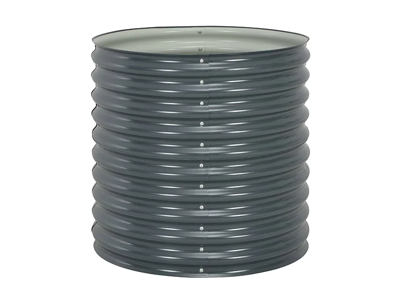 Jardinière 80x80x81 Acier galvanisé Gris