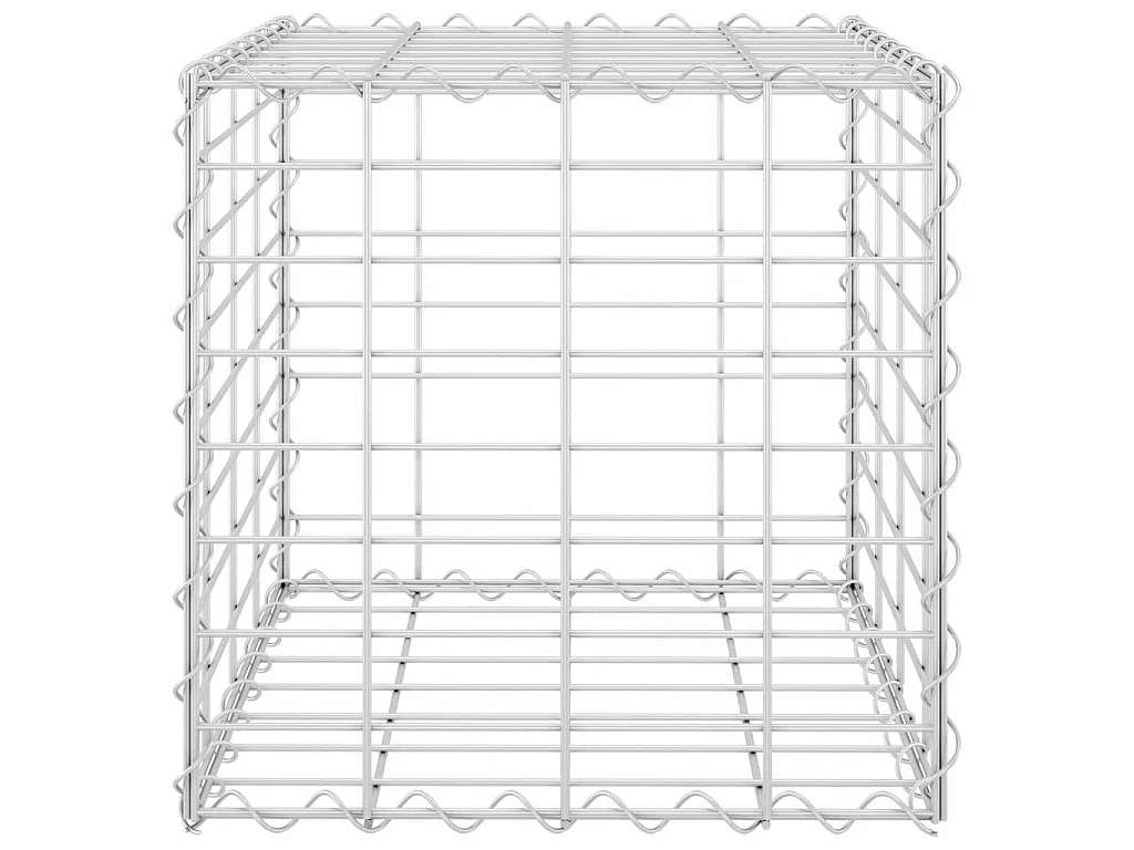 Jardinière cube à gabion Fil d'acier 40x40x40