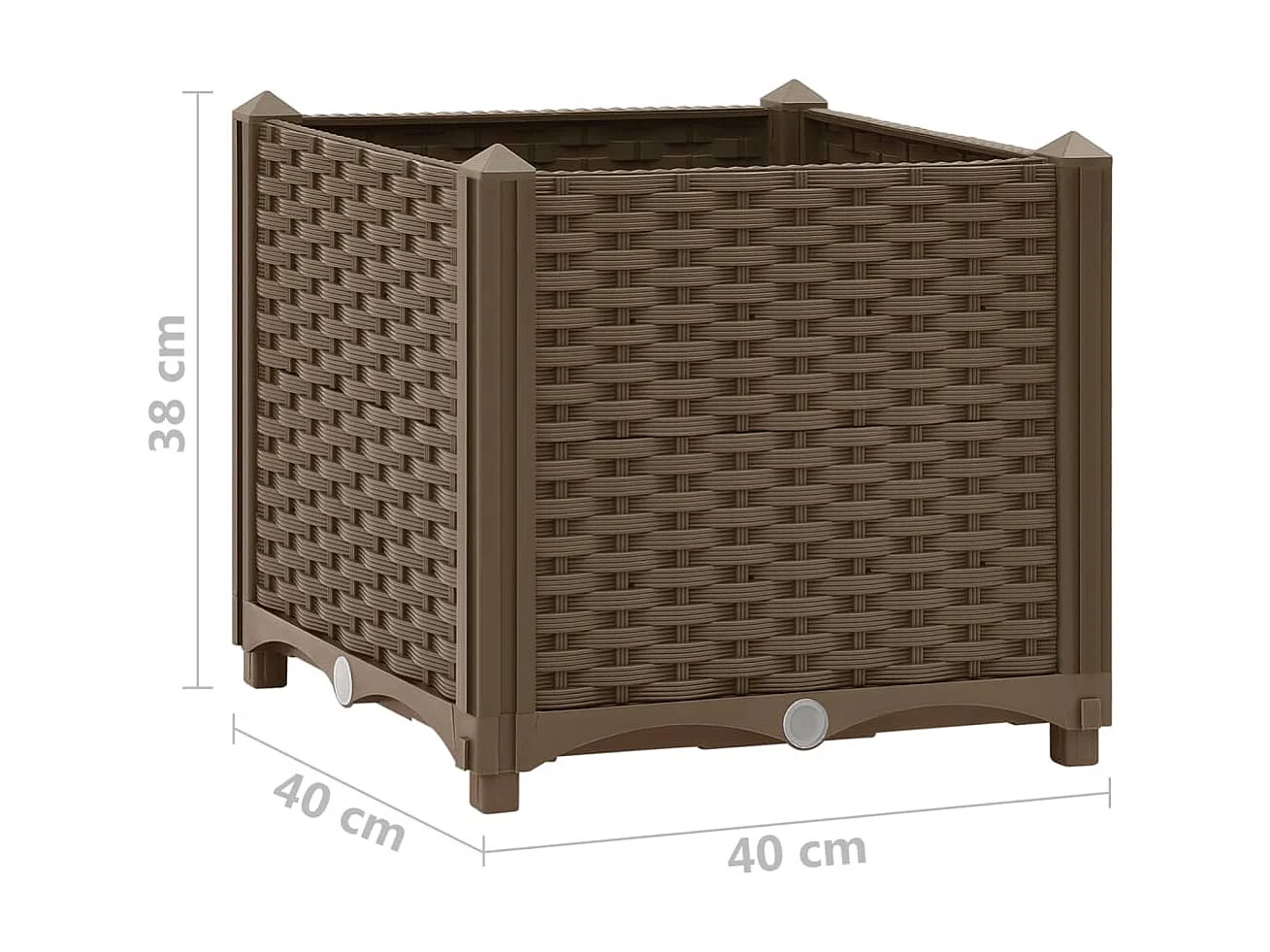 Jardinière 40x40x38 Polypropylène 3