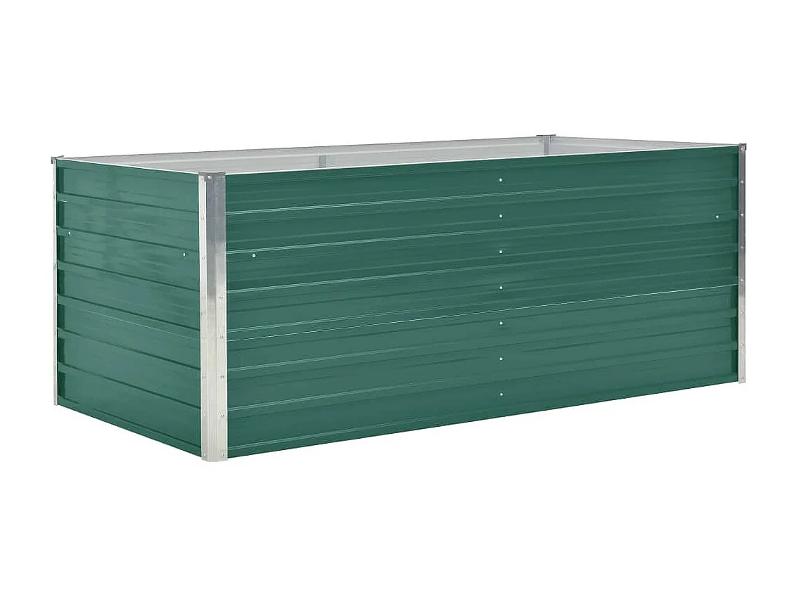 Jardinière 160 x 80x45 Acier galvanisé Vert