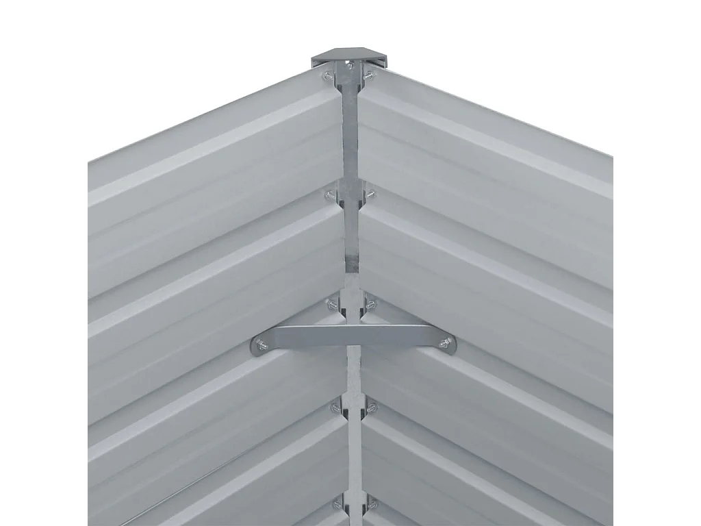 Jardinière 160 x 80x45 Acier galvanisé Vert