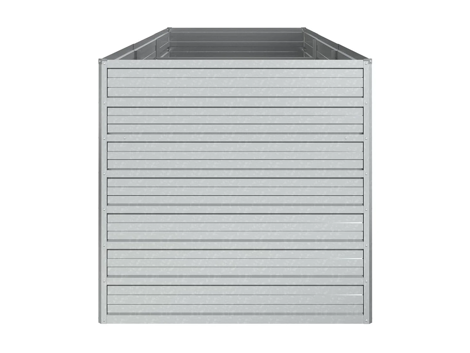 Jardinière 240x80x77 Acier galvanisé Argenté